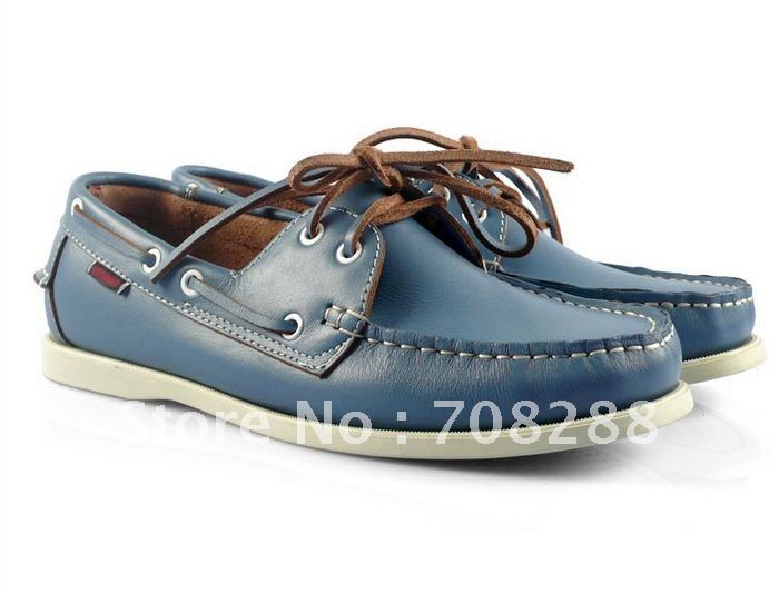 Men's Classic First Layer Leather Oxford Flats Sailing Boat Shoes