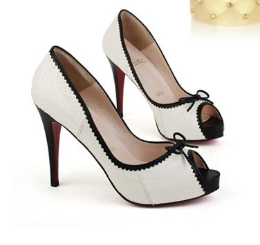 Female Sexy Hollow Out Toes Bowknot High Heels Three Colours Pump Shoes