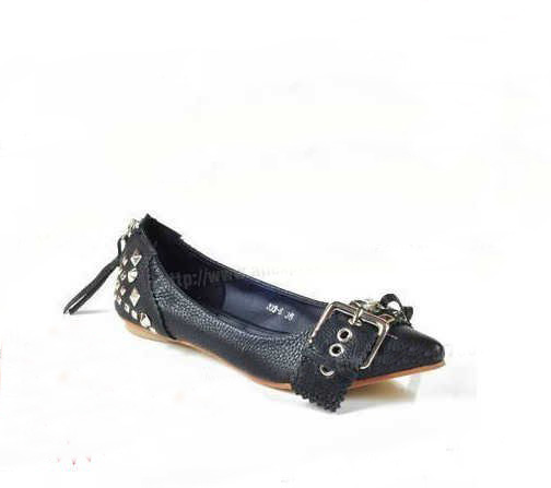 Women's Cusp PU Roman-style Slip-on Loafers With Buckle