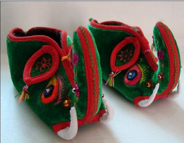 Chinese Folk Cloth Handmade Baby Soft Animal Casual Shoes