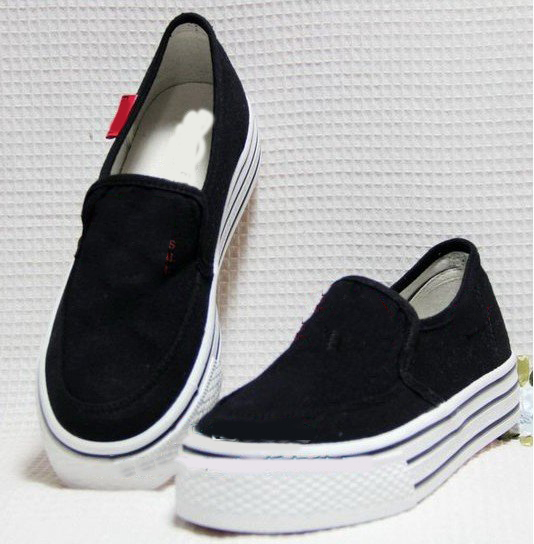 Women's Flat Bottom Canvas Rubber Sole Heavy-bottom Shoes