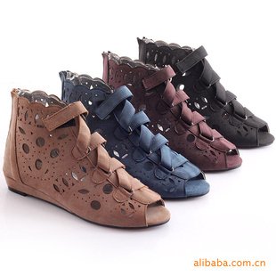 Women' Hollow Out Platform Wedges Clogs Flat Botton Sandals