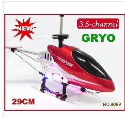 DH 9099 3 - Channel RC Helicopter Radio Controlled Toys Gyroscope System Metal Frame