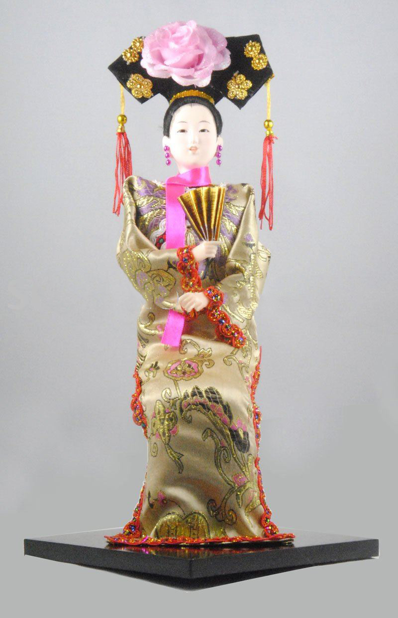 12 Inch Pottery Chinese Qing Dynasty Dolls Chinese Beauty Girls Doll