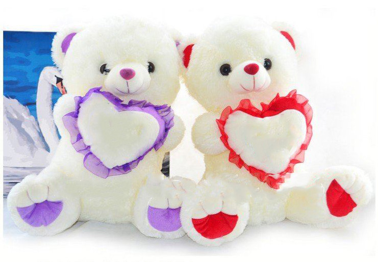Cute Plush Stuffed Soft Bear Toys with Loving Heart