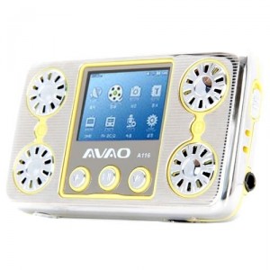 Amanda49 OTYM A116 2GB FM Loudspeaker MP3 Player Silver