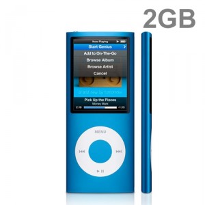Amanda49 FPG 4th Gen 2GB 1.8 Inch 360 Degree Motion Sensor Click Wheel FM Radio MP3 MP4 Player