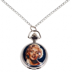 Amanda49 Style M113 Europe Pattern Design Pocket Watch with Mirror