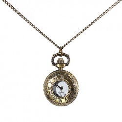 Amanda49 Antique Style Roman Pocket Watch With Chain Belt