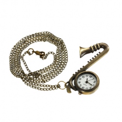 Amanda49 Style Europe Copper Pocket Watch with Chain