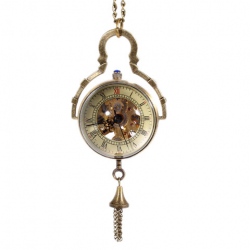 Amanda49 Style Europe Ball Design Mechanize Pocket Watch