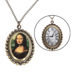 Amanda49 Style Europe Egg Design Copper Pocket Watch with Chain - WTHA