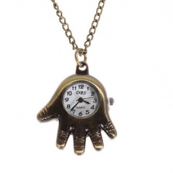 Amanda49 Style DBS Europe Palm Design Copper Pocket Watch
