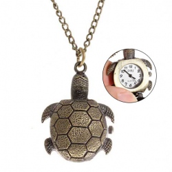 Amanda49 Style DBS Europe Turtle Design Copper Pocket Watch with Cover