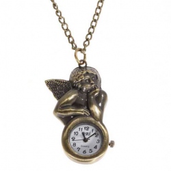 Amanda49 Style DBS Europe Boy Portrait Copper Pocket Watch