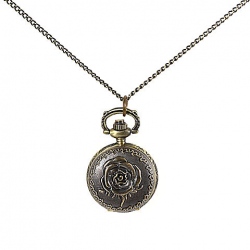 Amanda49 Antique Style Roman Pocket Watch With Chain Belt