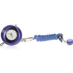 Amanda49 Stylish Os.Dandon Zipper Designed Wrist Watch with Keychain & Necklace Chain for Female - Blue