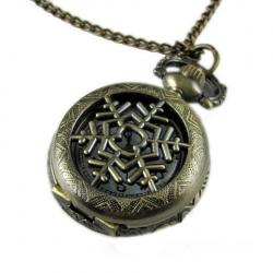Amanda49 Antique Style Roman Pocket Watch With Chain Belt