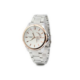 Amanda49 Fashion Waterproof Chronometer Watch w/ Date & Special Hour Marks - Silver