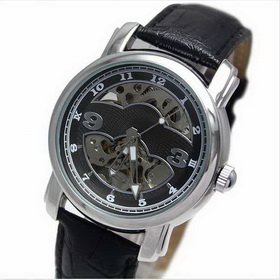 Amanda49 Generous and Fashion Mechanical Wrist Watch (Black)