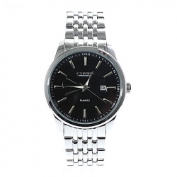Amanda49 Generous Leisure Time Waterproof Wrist Watch for Man (Black)
