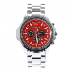 Amanda49 Generous Leisure Time Waterproof Wrist Watch for Man (Red)