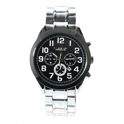 Amanda49 Chronometer Leisure Wrist Watch with Calendar for Male (Black Chasis)