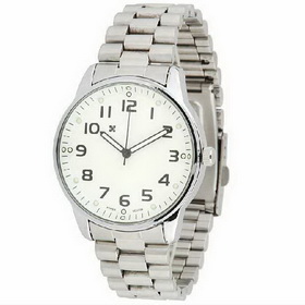 Amanda49 Generous Leisure Time Waterproof Wrist Watch for Man (White)