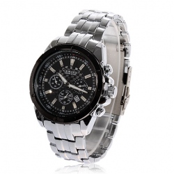 Amanda49 Fashion Leisure Chronometer Watch with Calendar - Silver