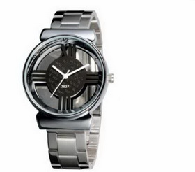 Waterproof Steel Watch Band Fashion Double-sided Hollow Quartz Wristwatches