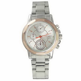 Amanda49 8059 Generous Leisure Time Waterproof Wrist Watch for Man (White)