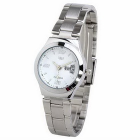 Amanda49 4 Arabic Numerals + 8 Strips Hour Marks Wristwatch with Date
