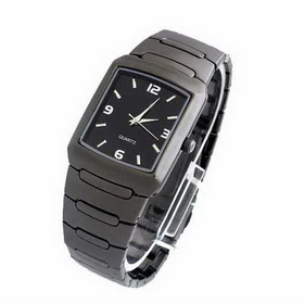Amanda49 Simple Tungsten Color Quartz Wristwatches