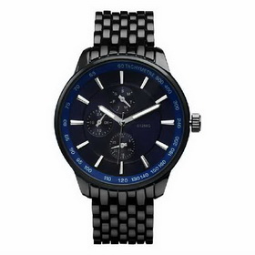 Amanda49 Quartz Wrist Watch Wristwatch Timepiece with Date Window & 3 Decorative Sub Dials for - Black Dial