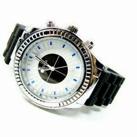 Amanda49 Stylish Round WhiteDial Stainless Steel Japan Movt Wrist watch with 12 Strip Hour Marks F8068- Black