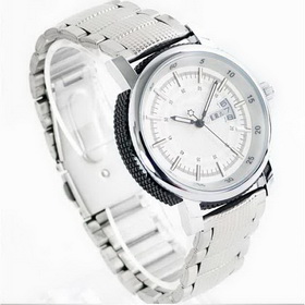 Amanda49 Calendar Display Quartz Watch w/ Special Hour Marks - White Dial