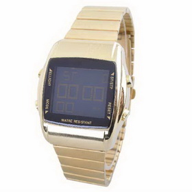 Amanda49 Chic Feminine Stainless Steel Bangle Wrist Watch - Golden