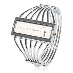 Amanda49 Female Chic Design Quartz Watch w/ Crystal Rhinestones (Silver)