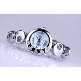 Amanda49 Women Elegant Blue Diamonds Wrist Watch