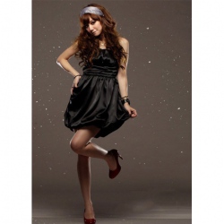 Amanda49 Graceful High Waist Design Silks and Satins Sleeveless Skirt