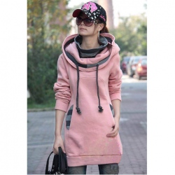 Amanda49 Popular Special Collar Long Sleeves Cotton+Fleeces Blouse For Women