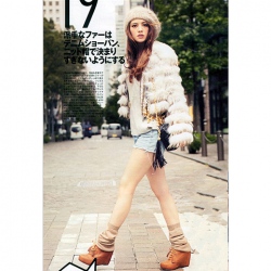 Amanda49 New Arrival Gentle and Fashion Style Soft Short Pattern Coat