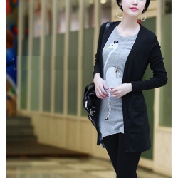Amanda49 New Arrival Stylish Cotton + Polyster Long Sleeve knitwear
