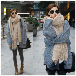 Amanda49 Charming and Concise Deep V-Neck Double Pockets Long Sleeves Acrylic Coat For Women