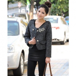 Amanda49 Fashion and Leisure Style Short Pattern Coat For Woman/Girl