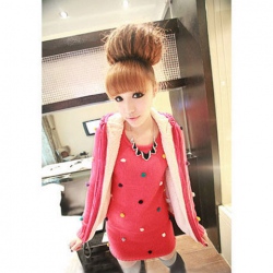 Amanda49 Warm-Keeping and Cute Zipper Sleeveless Cotton Hood Waistcoat For Women