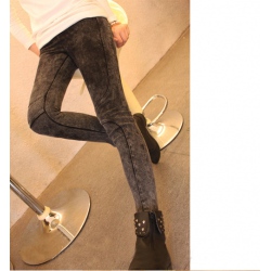 Amanda49 Fashionable and Slim Limited Edition Special Stitching Design Pecil Jeans