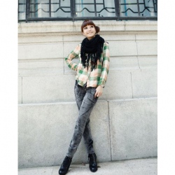Amanda49 Korea Original Edition Dark Gray Jeans
