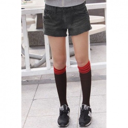 Amanda49 Stylish Square Pocket Design Short Jeans