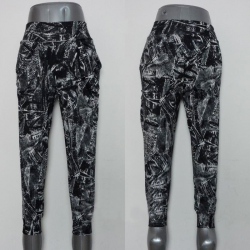 Amanda49 Leisure and Stylish Jeans Patterns Design Cotton Feet Harem Pants For Women